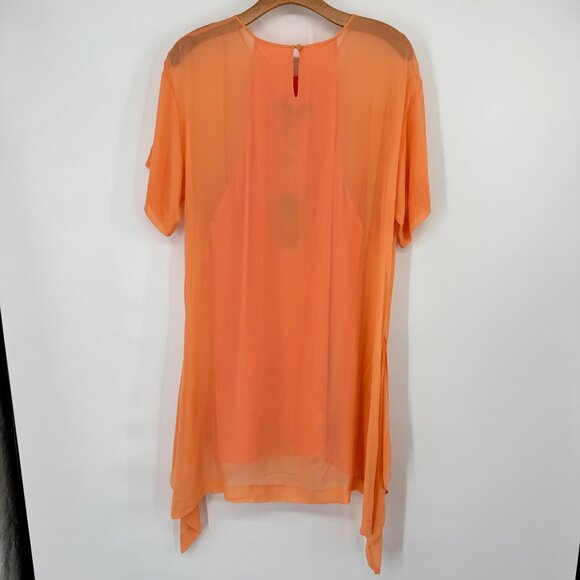 BCBGMAXAZRIA womens Sharon Bright Nectar silk dress size medium new $228 - Picture 6 of 12